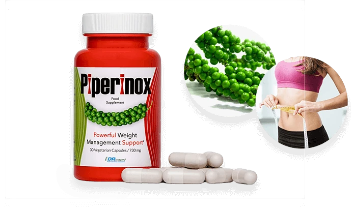 Imagen de la piperina, el componente principal de Piperinox, destacando su naturaleza innovadora.